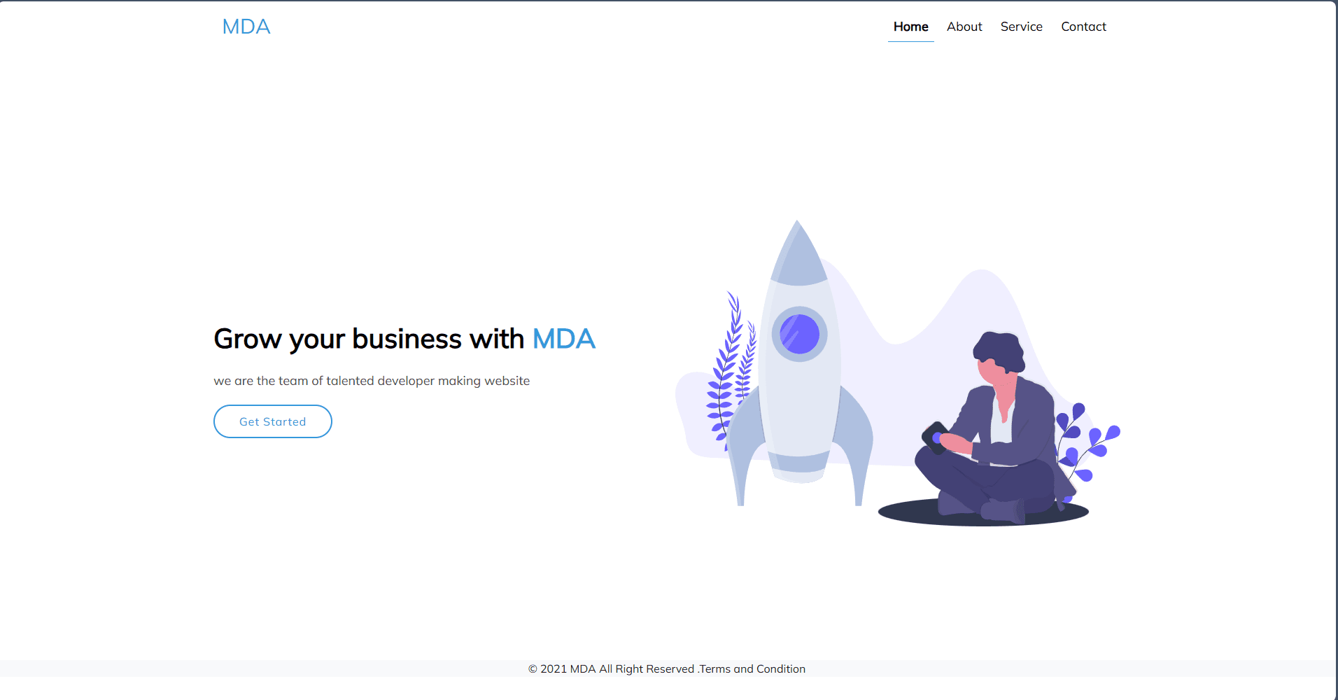 React Js Web Design - Frontend Development by MD. AL AMIN | Professional Portfolio Project