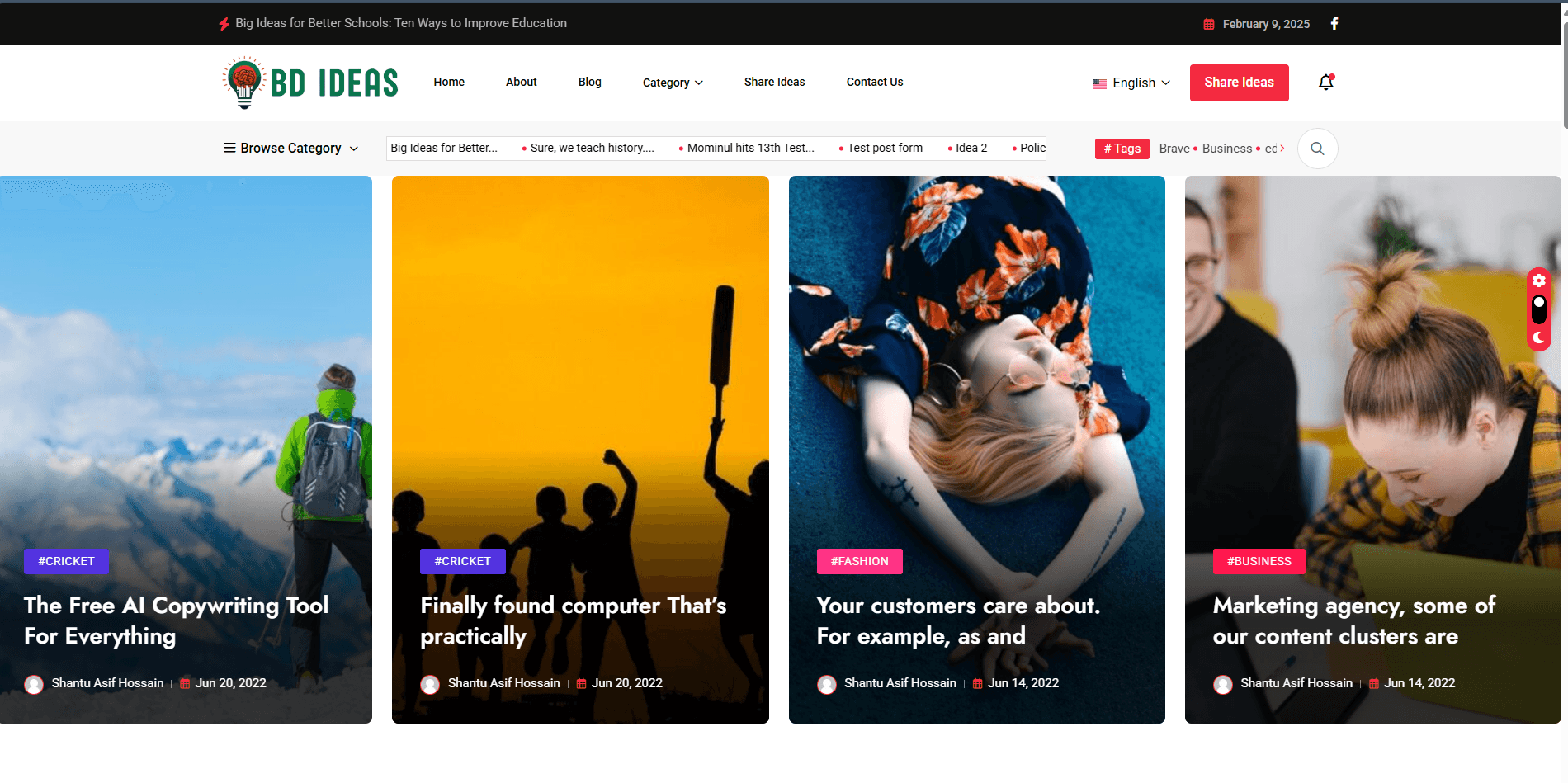 Custom WordPress Newspaper Website – Dynamic & SEO-Optimized with ACF - WordPress Website by MD. AL AMIN | Professional Portfolio Project